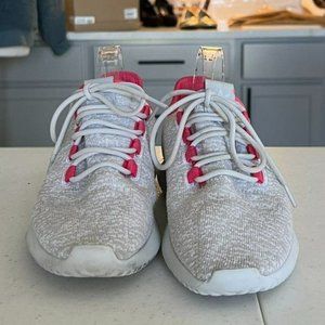 Adidas Ortholite Gray Sock Women's Sneaker Pink Trim Size 7